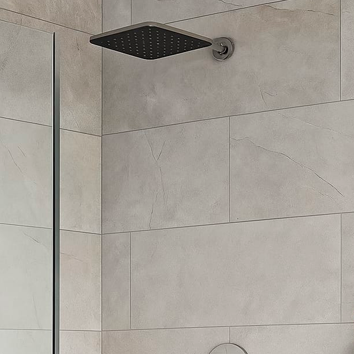 Ducha Regadera Cuadrada ABS 22CM Plateada Cromada