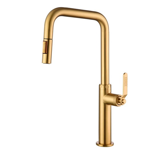 Griferia Monocontrol Lavaplatos Extraible Oro