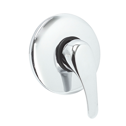 Mezclador Ducha Monocontrol Redondo Plateado Colomba