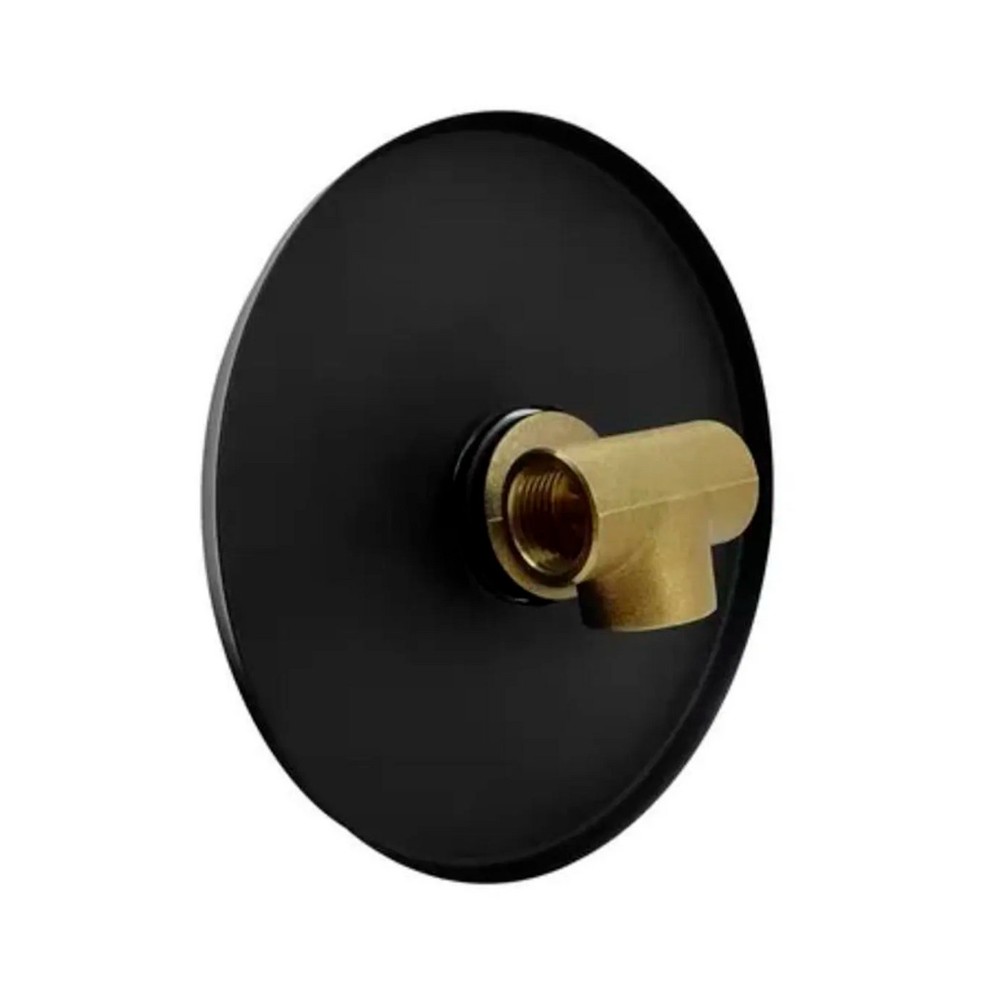 Mezclador de Ducha Monocontrol Redondo Negro Mate