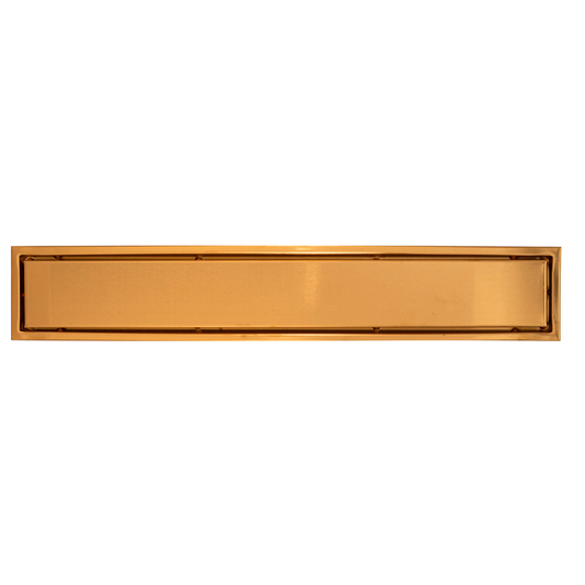 Rejilla de Piso Cuadrada 60*10cm Oro Rosa Invisible