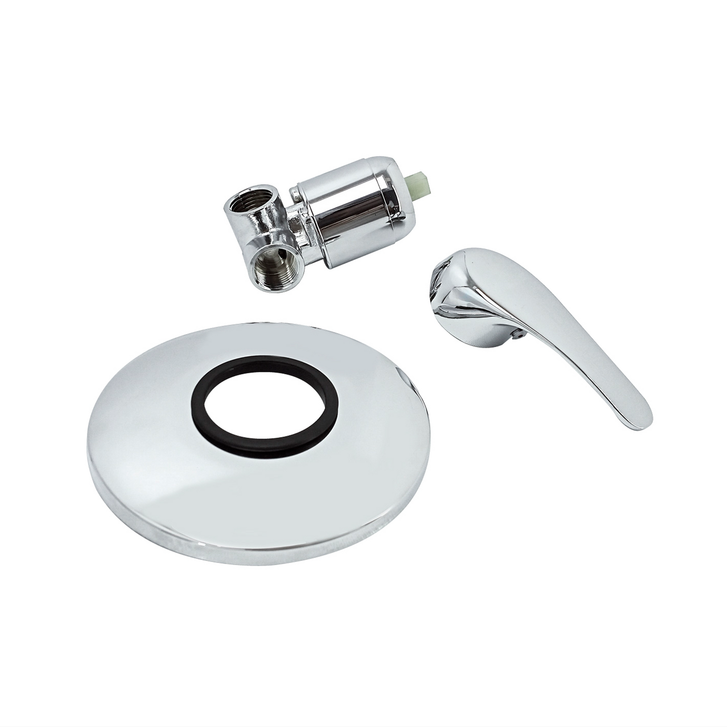 Mezclador Ducha Monocontrol Redondo Plateado Colomba