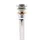 Desague de Push Redondo Lavamanos Acero Inox.sin Rebose Cromo