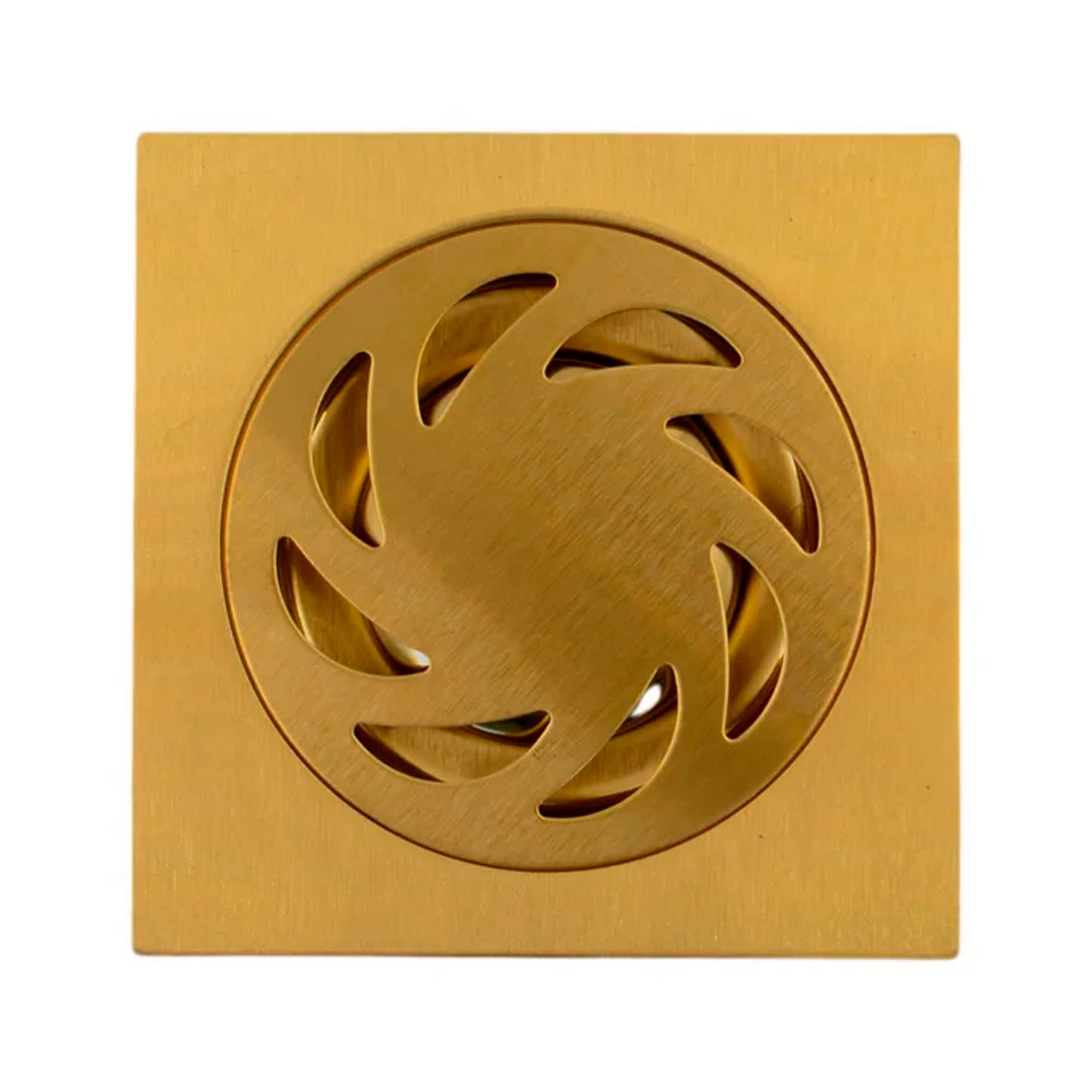 Rejilla de Ducha 10*10cm Dorado Cepillado Estilo GRV