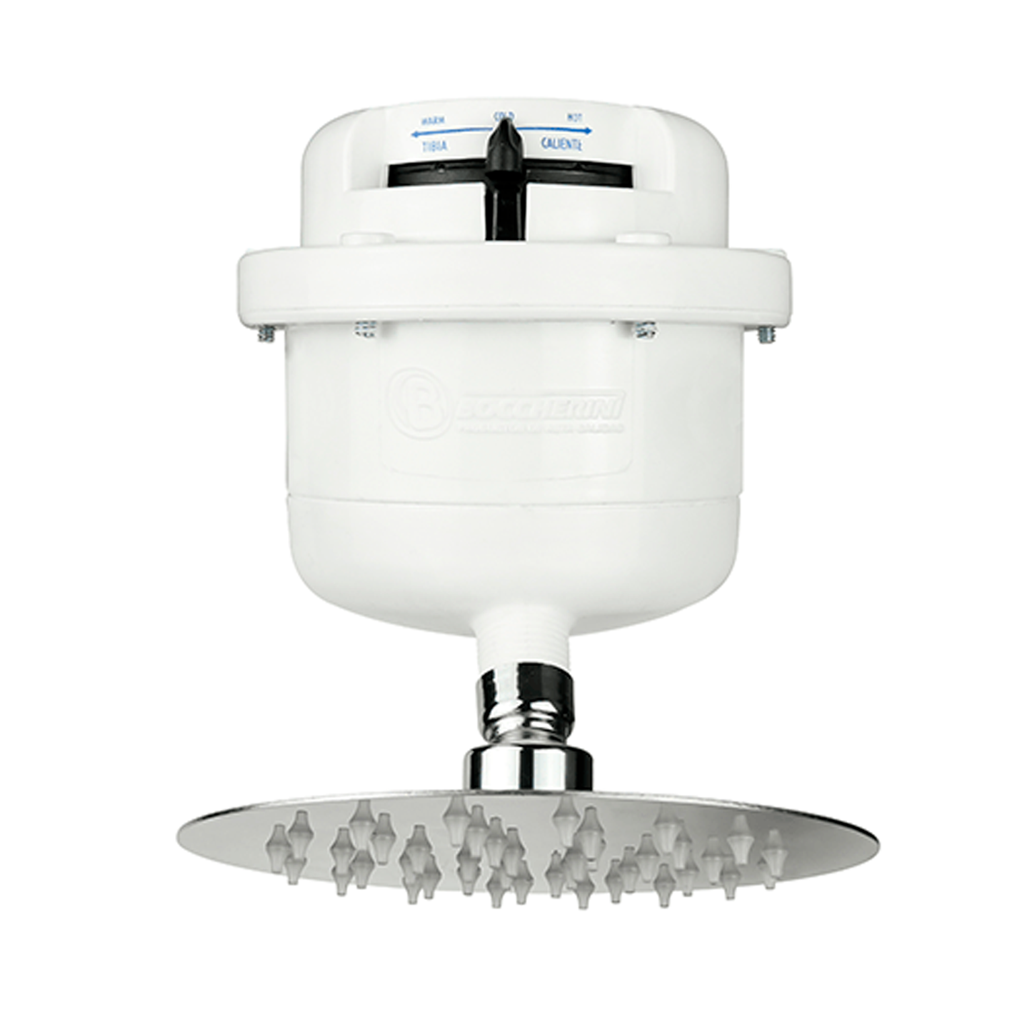 Ducha Eléctrica Dirigible Fusion Slim con Regadera 6" Negra