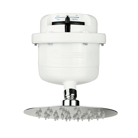 Ducha Eléctrica Dirigible Fusion Slim con Regadera 6" Negra