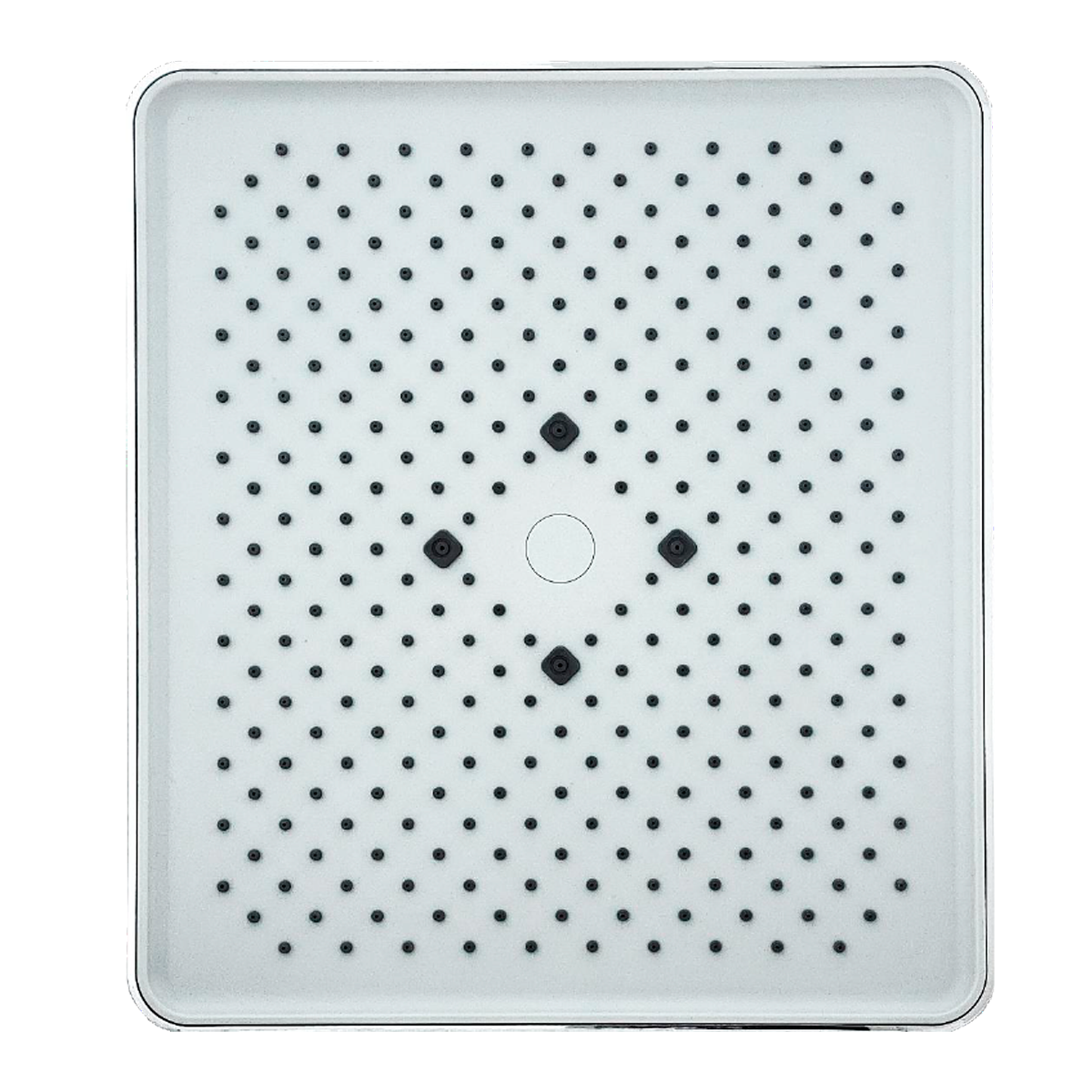 Ducha Regadera Cuadrada ABS 22CM Plateada Cromada