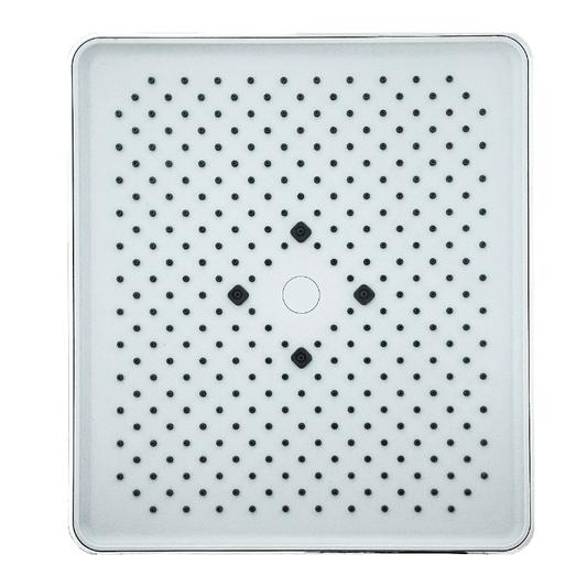 Ducha Regadera Cuadrada ABS 22CM Plateada Cromada