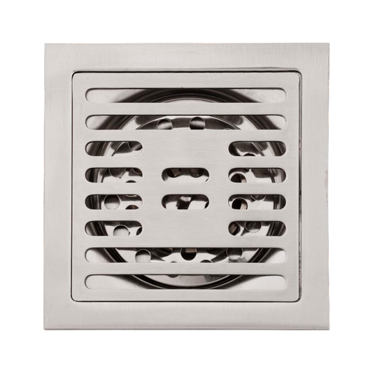 Rejilla de Piso Cuadrada 10cm Bronce Linezza