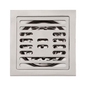 Rejilla de Piso Cuadrada 10cm Bronce Linezza
