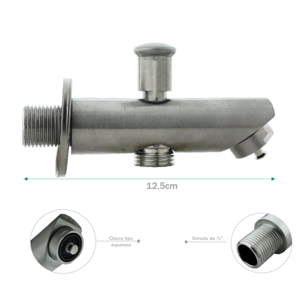 Llave Griferia Desviador Registro 1/2 Con Accionador Plat