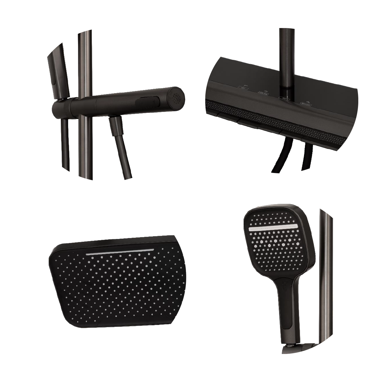 Columna de Ducha Monocontrol Termostato Gungray