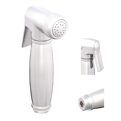 Ducha Bidet en Zamak Plateada Cilindrica