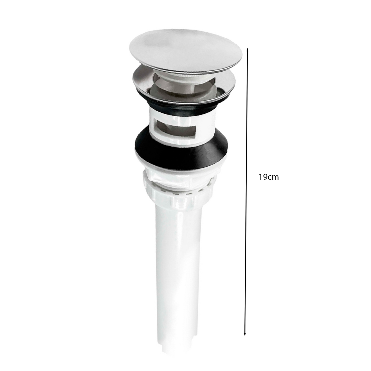 Desague de Push Lavamanos Plastico con Rebose