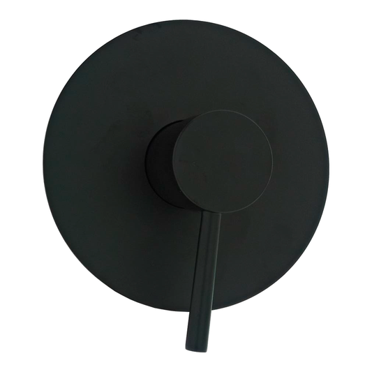 Mezclador De Ducha Monocontrol Redondo Negro
