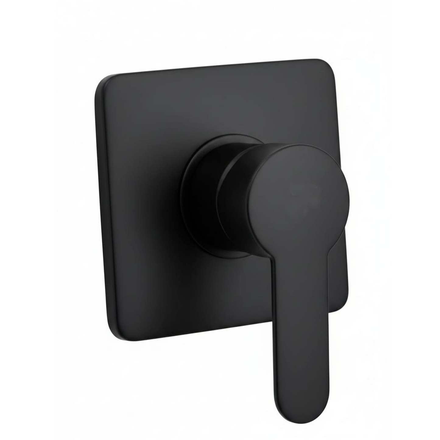 Mezclador Monocontrol Ducha Cuadrado Negro Mate