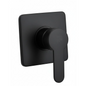 Mezclador Monocontrol Ducha Cuadrado Negro Mate