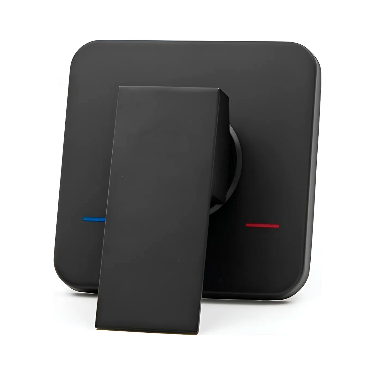 Mezclador Ducha Monocontrol Cuadrado Negro Mate