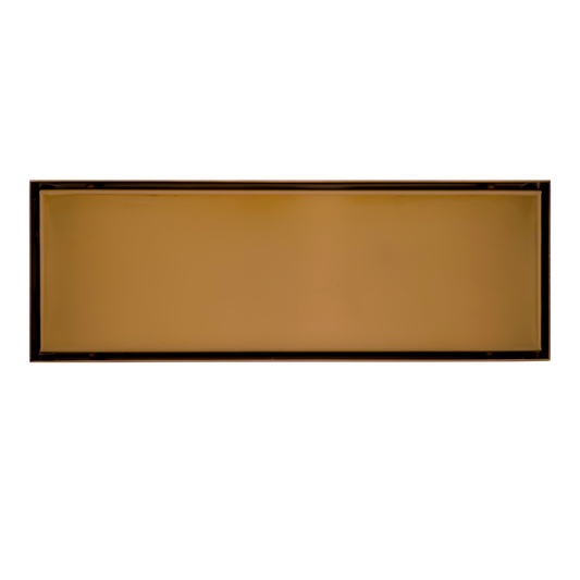 Rejilla de Piso Cuadrada 30*10cm Rose Gold Invisible