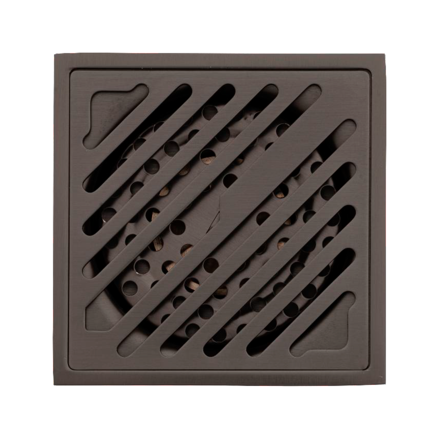 Rejilla de Piso Cuadrada 10cm Bronce Arawak Gray