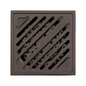Rejilla de Piso Cuadrada 10cm Bronce Arawak Gray