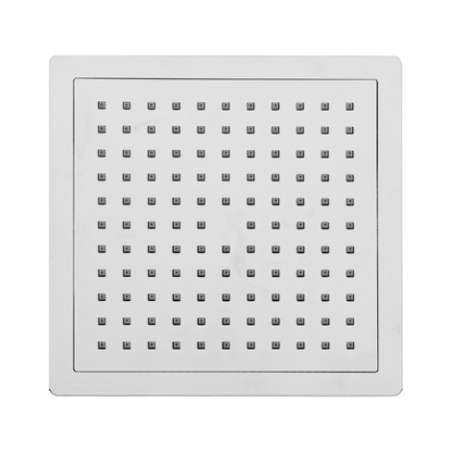 Ducha Regadera Cuadrada Slim  ABS 22x22cm Plateada Cromada