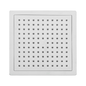 Ducha Regadera Cuadrada Slim  ABS 22x22cm Plateada Cromada