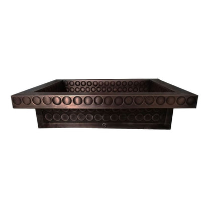 Lavamanos Rectangular  Vintage Cobre Antiguo 50cm X 40cm