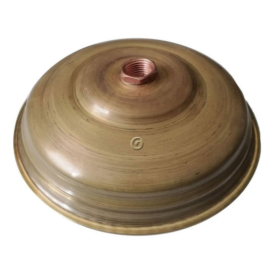 Ducha 20cm Vintage Acabado Bronce Natural Sin Tubo