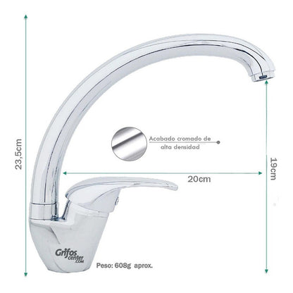 Llave Mezclador Monocontrol Para Lavaplatos