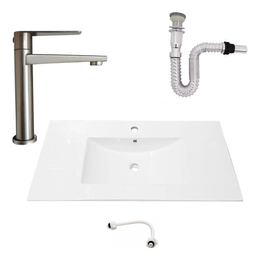 Kit Placa Lavam. 91*46.5cm+griferia Agua Fria+push Flex.12