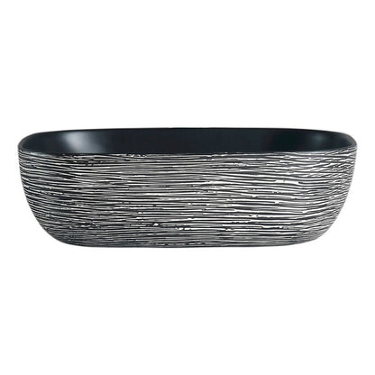 Lavamanos De Sobreponer Rectangular Negro 45x40x14.5cm