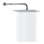 Regadera Ducha Acero Inoxidable Cuadrada 15cm -incluye Tubo Color Plateado