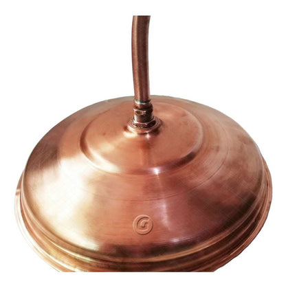 Ducha En Cobre 20cm Con Tubo De 40 Cm