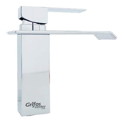 Grifería Lavamanos Monocontrol Bajo Tipo Cascada Pico Plano