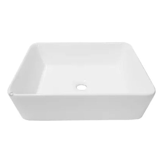 Lavamanos Rectangular De Sobreponer Blanco 48*37cm