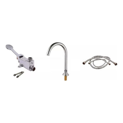 Kit Valvula De Pedal+cuello Giratorio+acoples Institucional