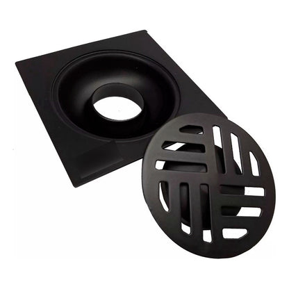 Desagüe Rejilla Piso Negro 10*10 Cuadrado