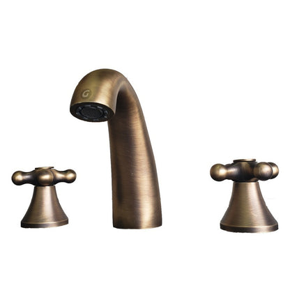 Mezclador Lavamanos 8 Pulgadas Cobre Antiguo