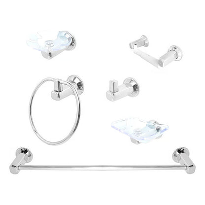 Juego De Accesorios Para Baño Base Redonda Abs X6