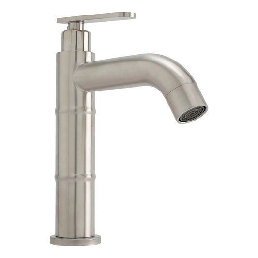 Grifería Lavamanos Agua Fría Alta Satin Cylinder