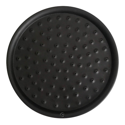 Ducha Negra Circular Vintage 20cm