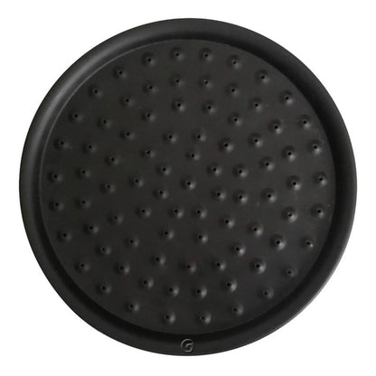 Ducha Negra Circular Vintage 14cm
