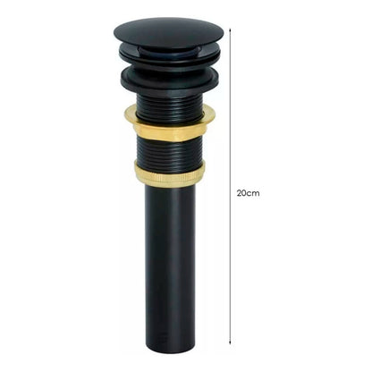 Combo De Lavamanos Negro+griferia Agua Fria+desague De Push