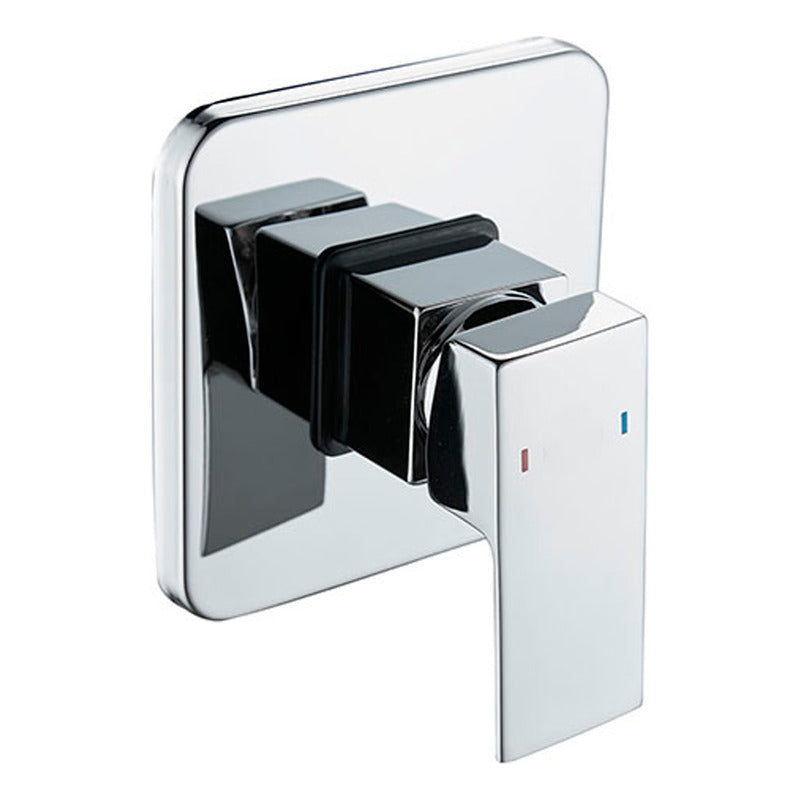 Mezclador Ducha Monocontrol Plateada Cromada Cuadrada