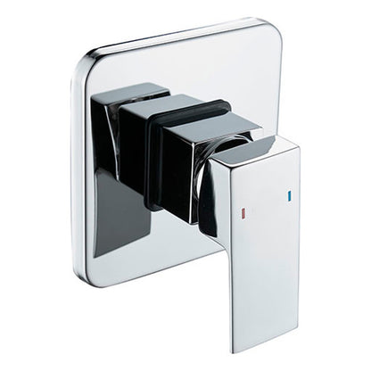 Mezclador Ducha Monocontrol Plateada Cromada Cuadrada