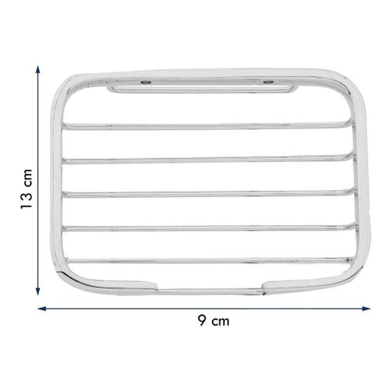 Jabonera Para Baño Canastilla Pequeña Cromada