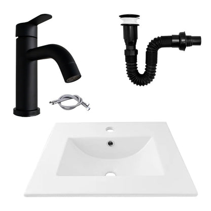 Kit Placa Lavamanos 51*40cm+griferia Monocontrol+push Negro6