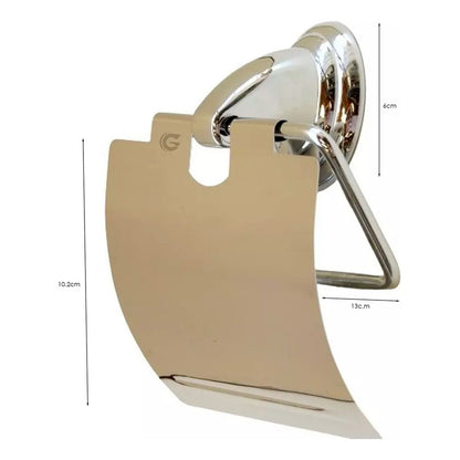 Porta Rollo Para Baño Metalico Cromado