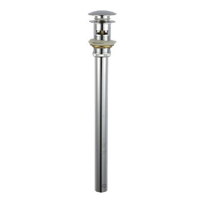 Desagüe De Push Cromado Con Rebose Cuerpo En Laton